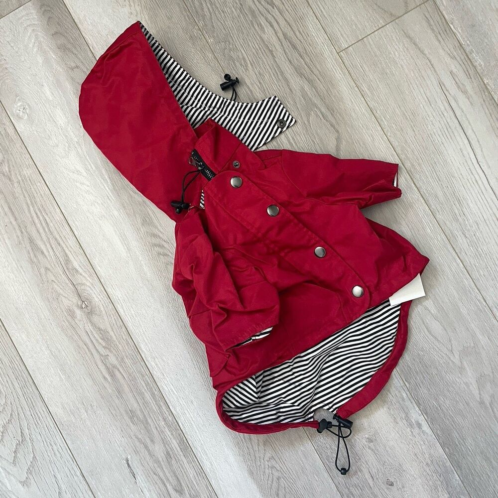 Ellie Dogwear Raincoat NWT classic Red (medium) spring fall